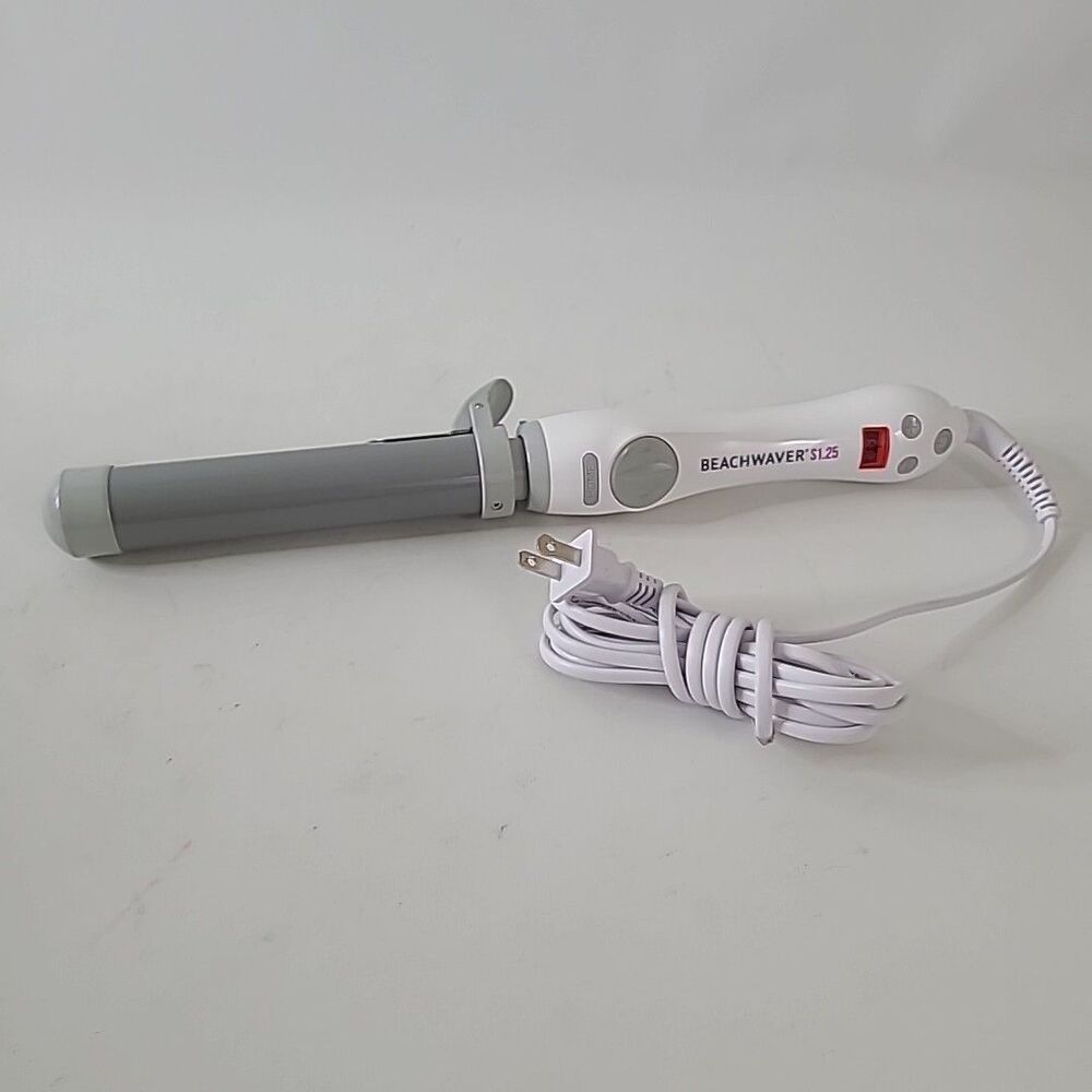 Beachwaver S1.25 White & Gray Curling Iron - Women Hair Tool
